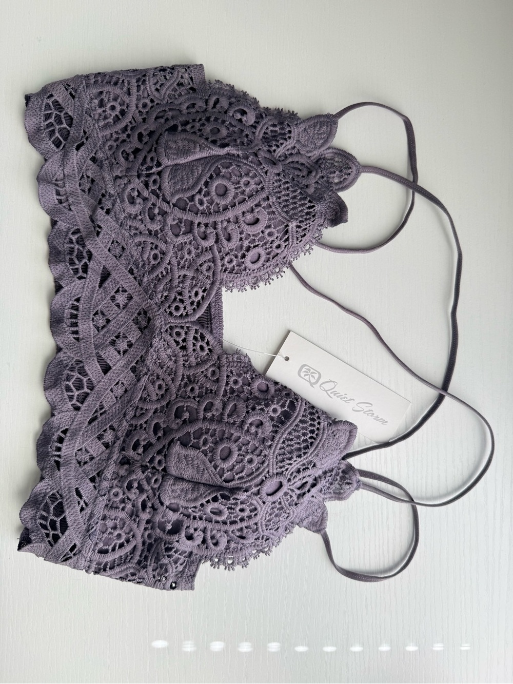 Lace Bralette in Dusty Lavender